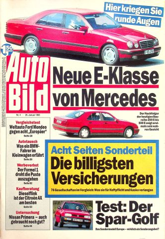 Deckblatt Auto Bild (04/1993)